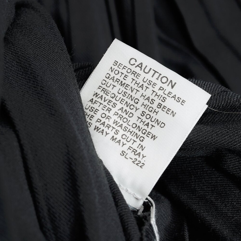 Issey Miyake Archival Rare Grey Pleated Scarf-Collar Button-Front Duster - Picture 10 of 10